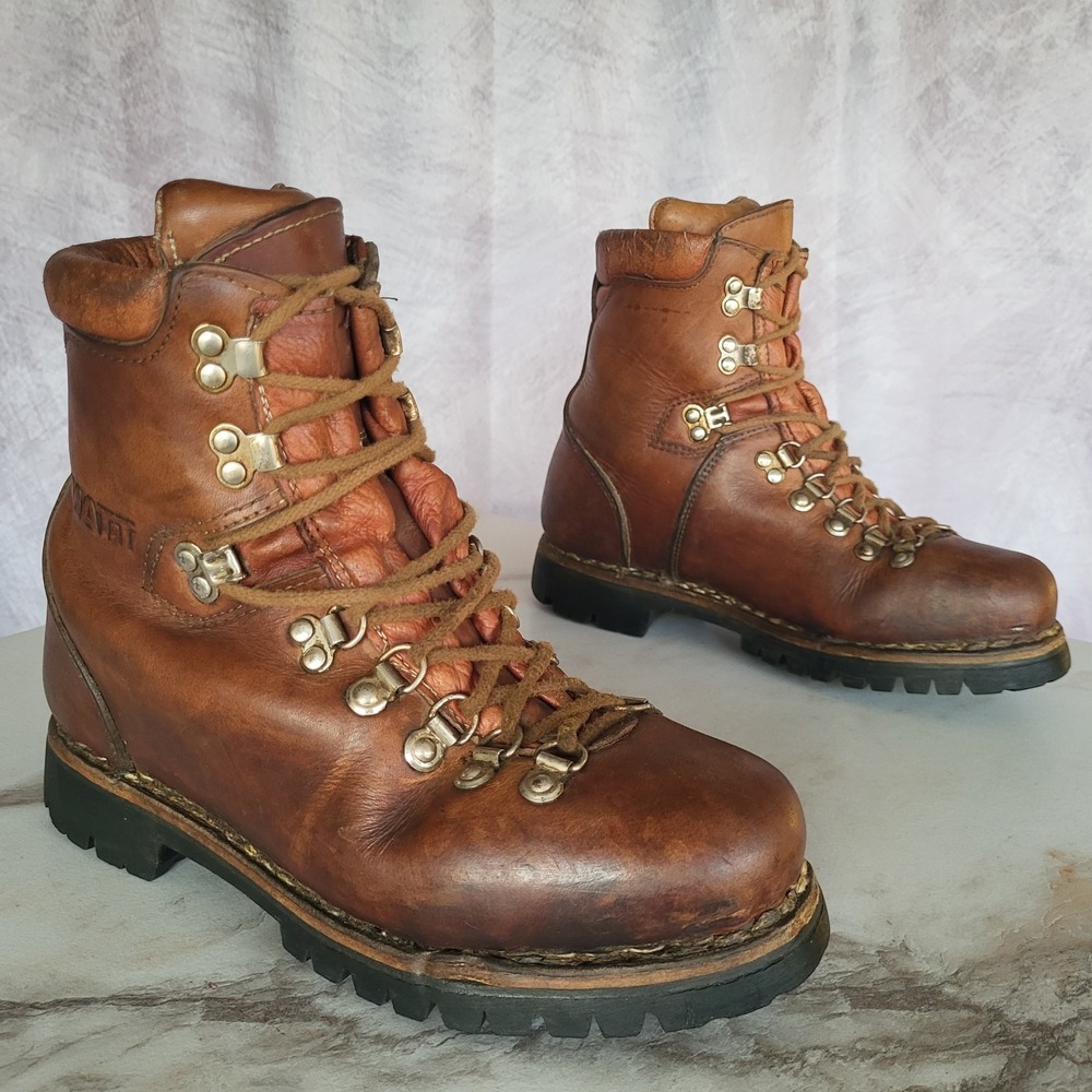 Zermatt Vibram Montagnablock Heavy Duty Mountaineering Boots US Men's Size 7.5
